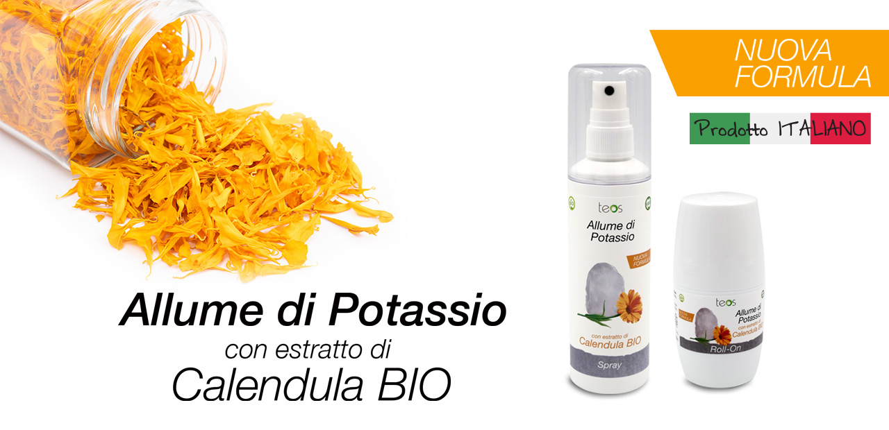 Allume di potassio con estratto di Calendula BIO