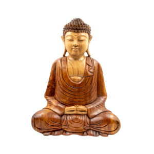Budda in legno h. cm 25 - Meditasi